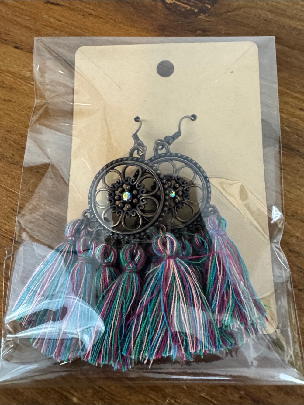 Bohemian Multicolor Tassel Dangle Earrings
